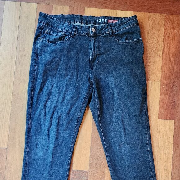 IZOD Indigo Comfort Stretch Straight Fit Jeans Size 38 x 34 - Picture 3 of 16
